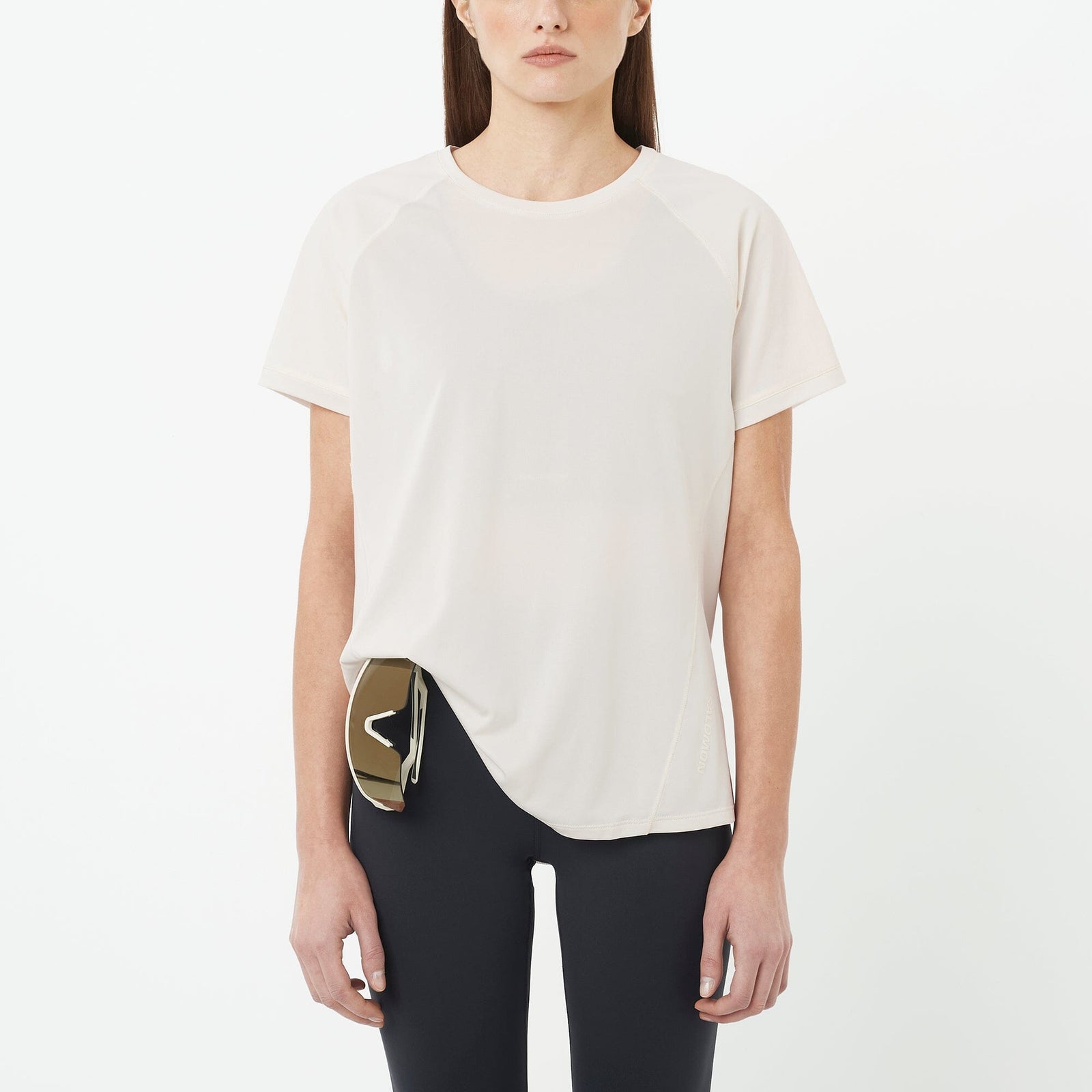 Salomon Outline Women's Short Sleeve T-Shirt Whisper White XS 