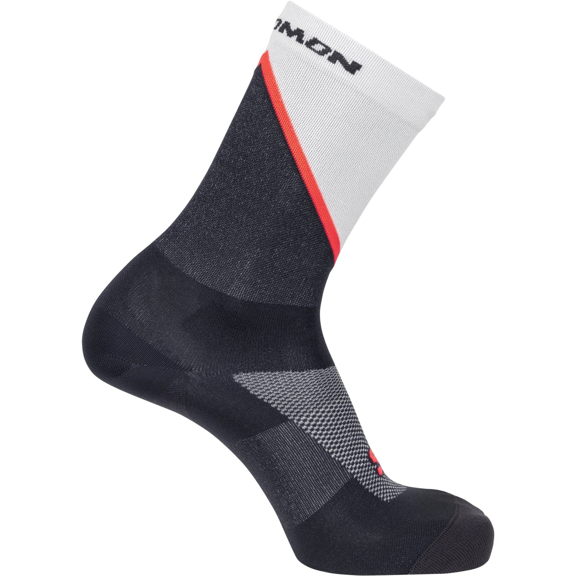 Salomon Pulse Crew Unisex Socks Icicle/Nine Iron/Neon Flame S (EU 36-38) 