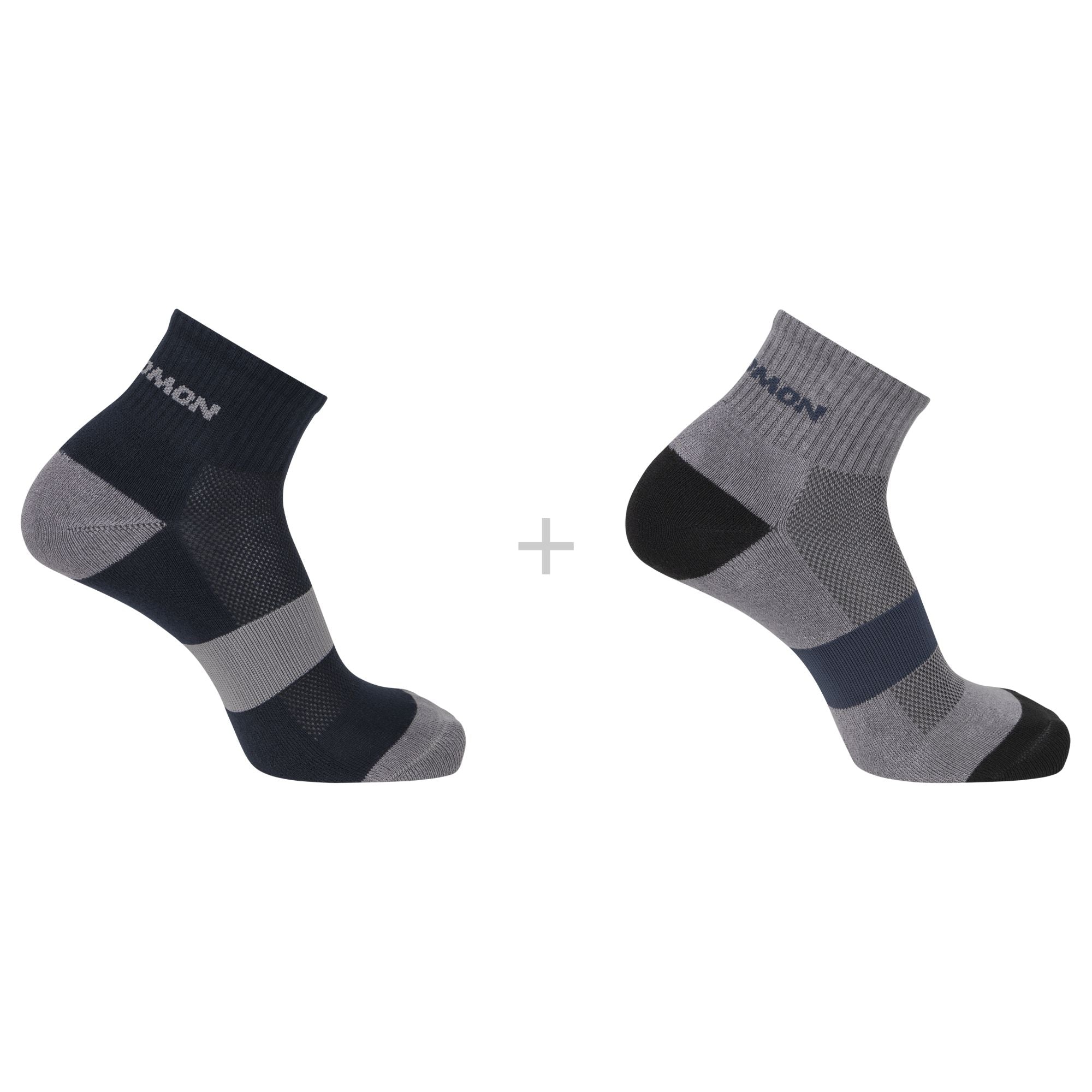 Salomon Evasion Ankle 2-Pack Socks Blue Nights/Monument L (EU 42-44) 