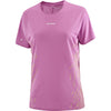 Salomon Sense Aero Graphic Women's Short Sleeve T-Shirt Iris Orchid/Acid Lime S 