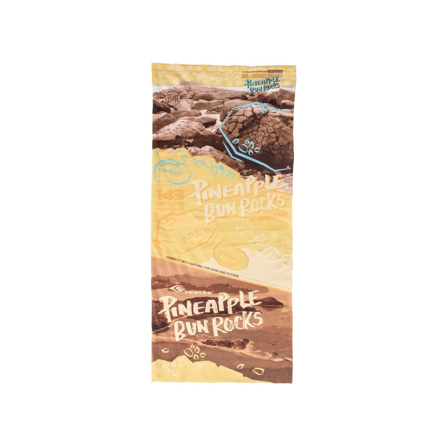 Buff Original EcoStretch HK Landscape Neckwear Pineapple Bun Rocks One Size 