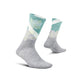 Feetures Women's Everyday Ultra Light Crew Socks Neo Floral Light Gray Small 