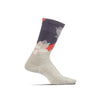 Feetures Women's Everyday Ultra Light Crew Socks Neo Floral Oatmeal Medium 
