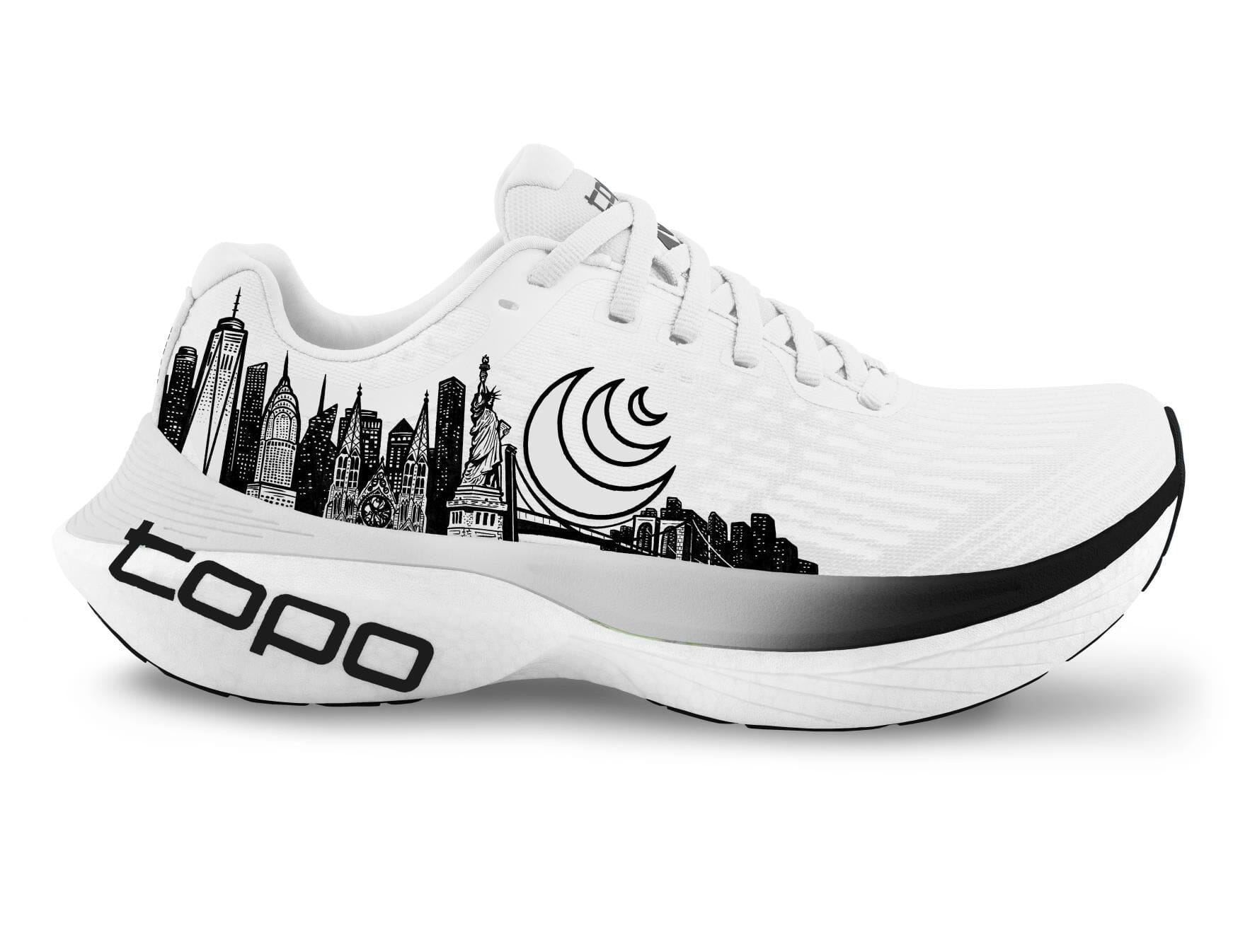Topo Men's Specter 2 Road Running Shoes Whte/Black(NYC Ed.) US 8 