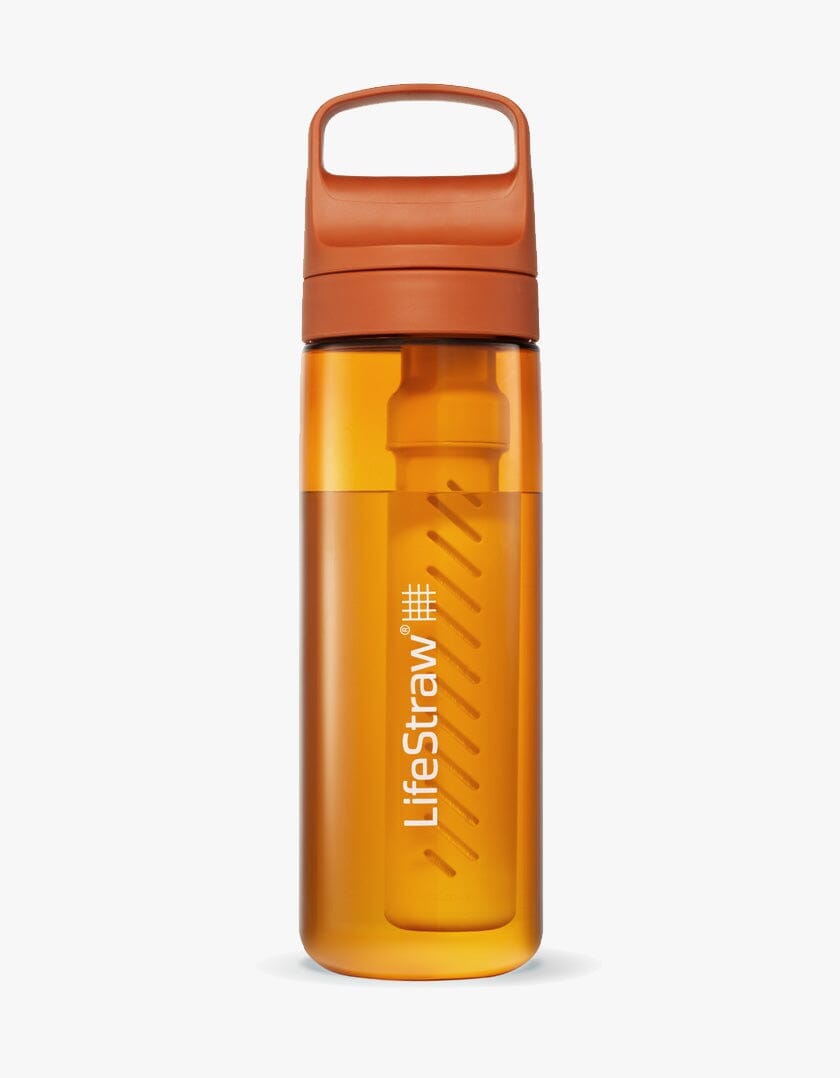 Lifestraw Go 2.0 Water Filter Bottle Kyoto Orange 22 oz 