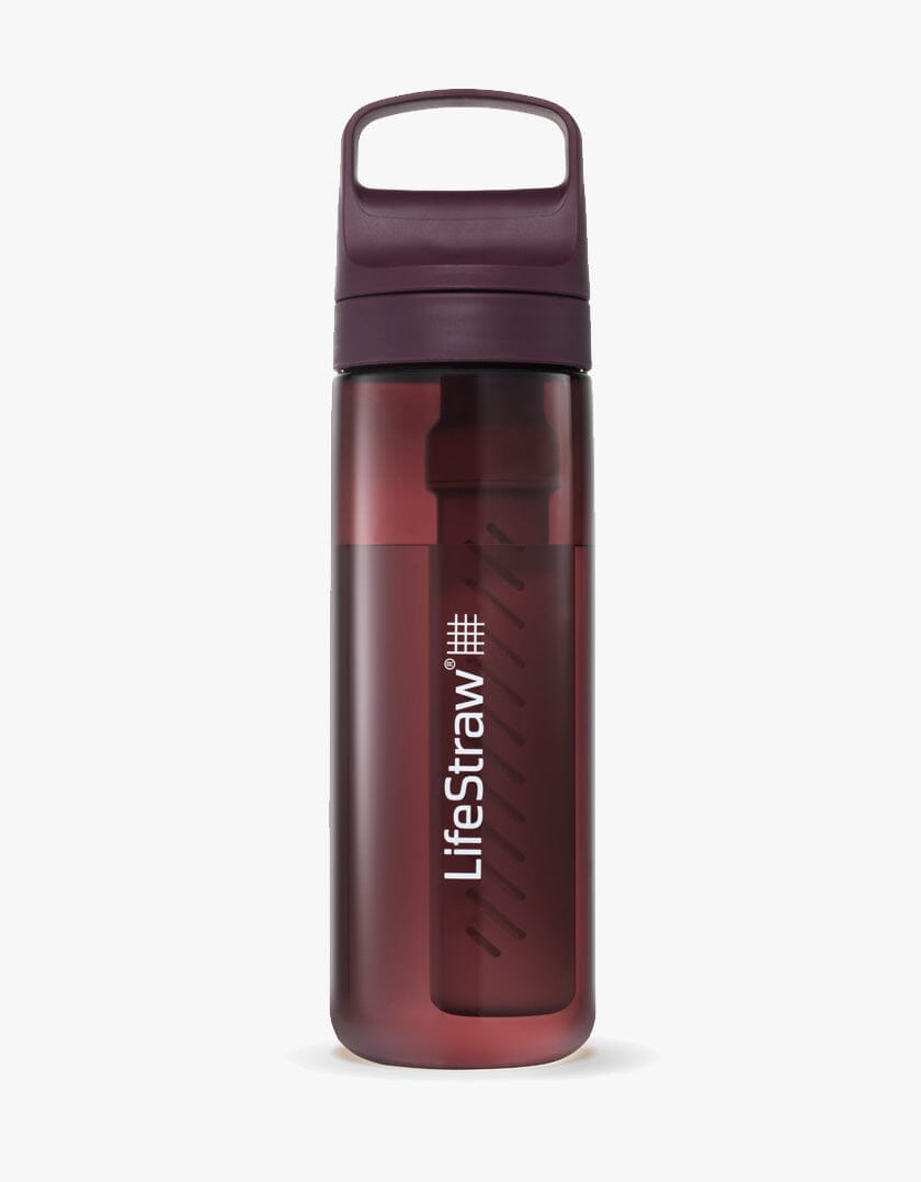 Lifestraw Go 2.0 Water Filter Bottle Merlot Me Away 22 oz 