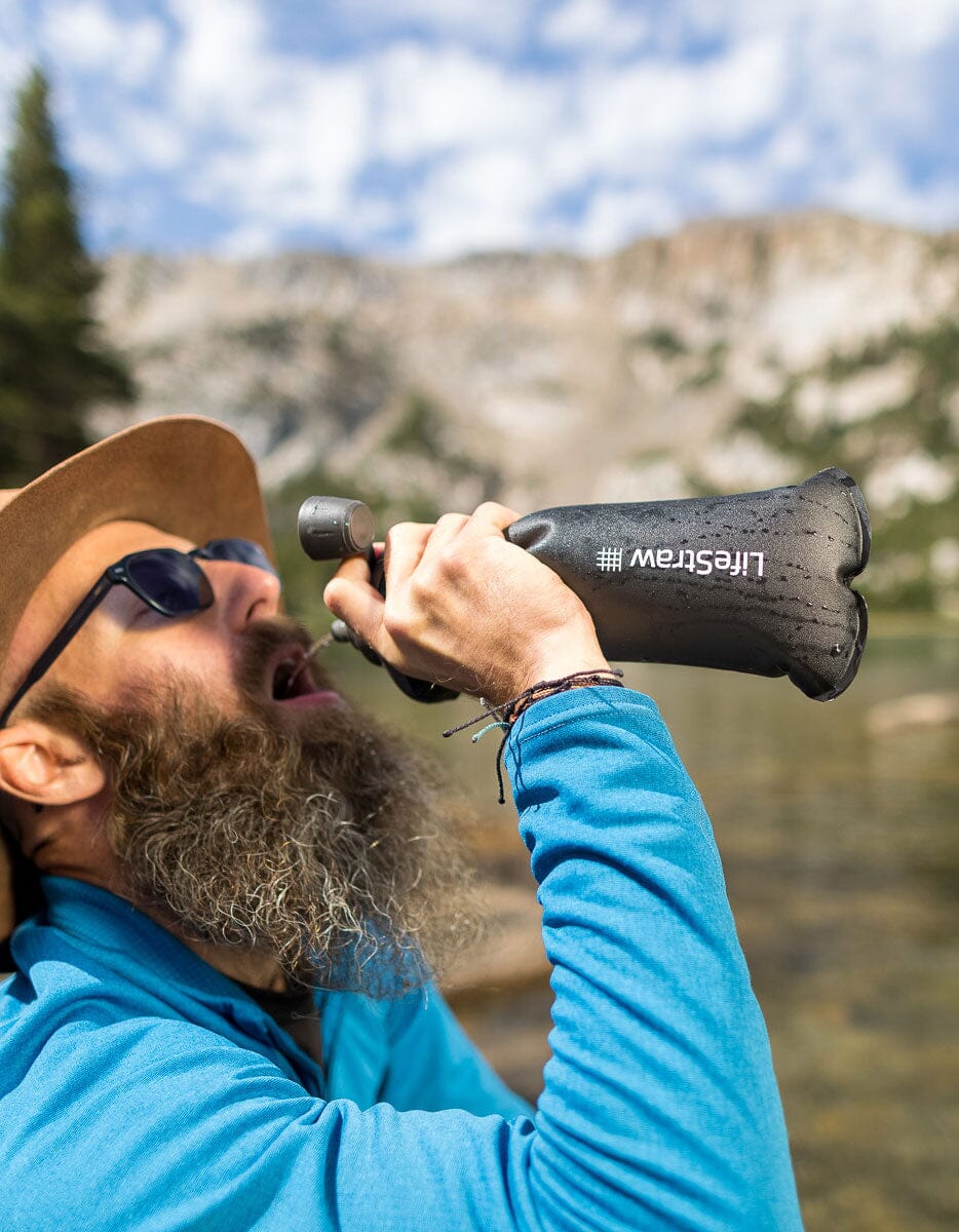 LifeStraw Peak Series Collapsible Squeeze Bottle With Filter 