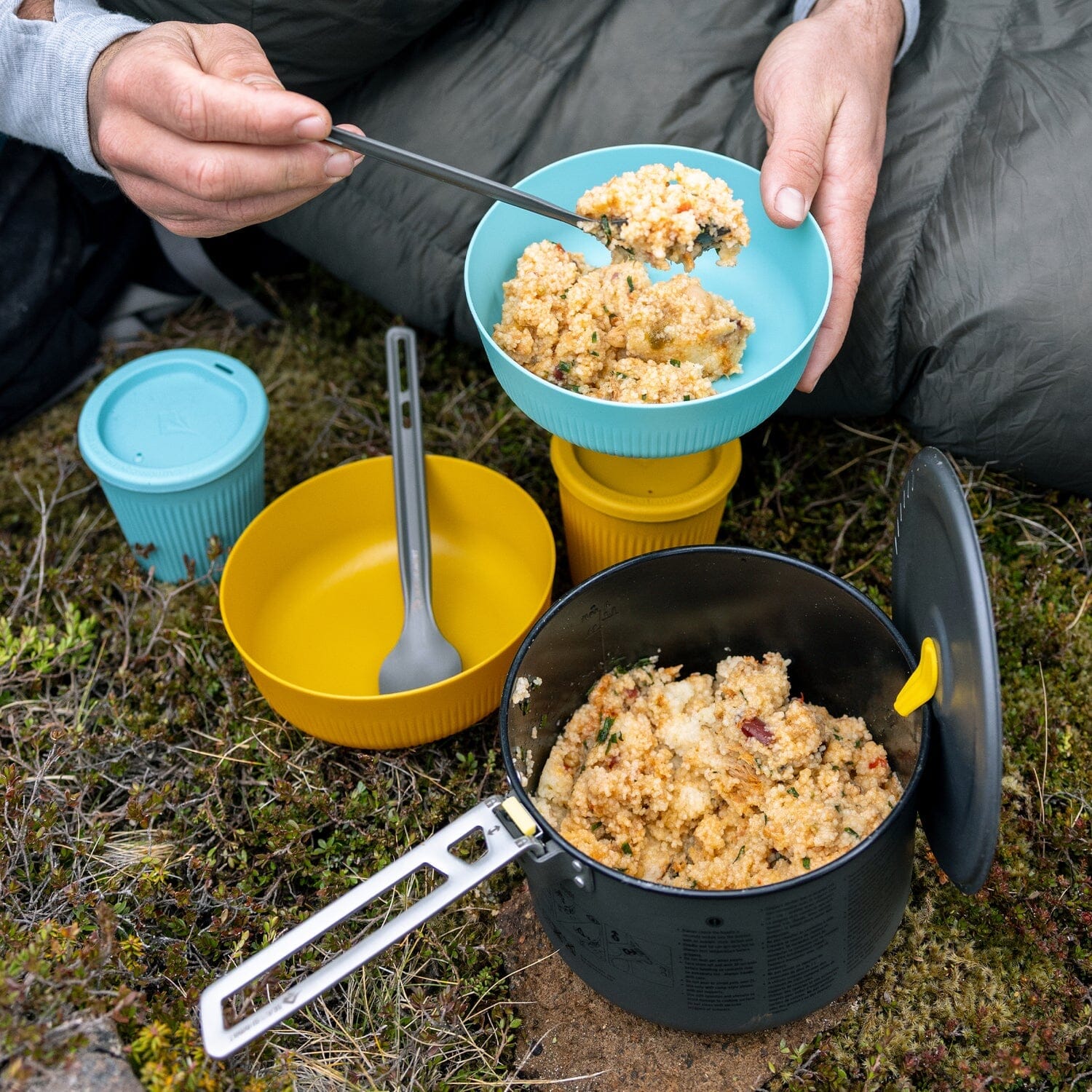 Sea to Summit Frontier Ultralight Cutlery Set - Long Handle Spoon & Spork 