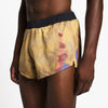 close front view of the ciele athletics lightweight, race ready and performance driven short named RDShort in sphinx color, on a model