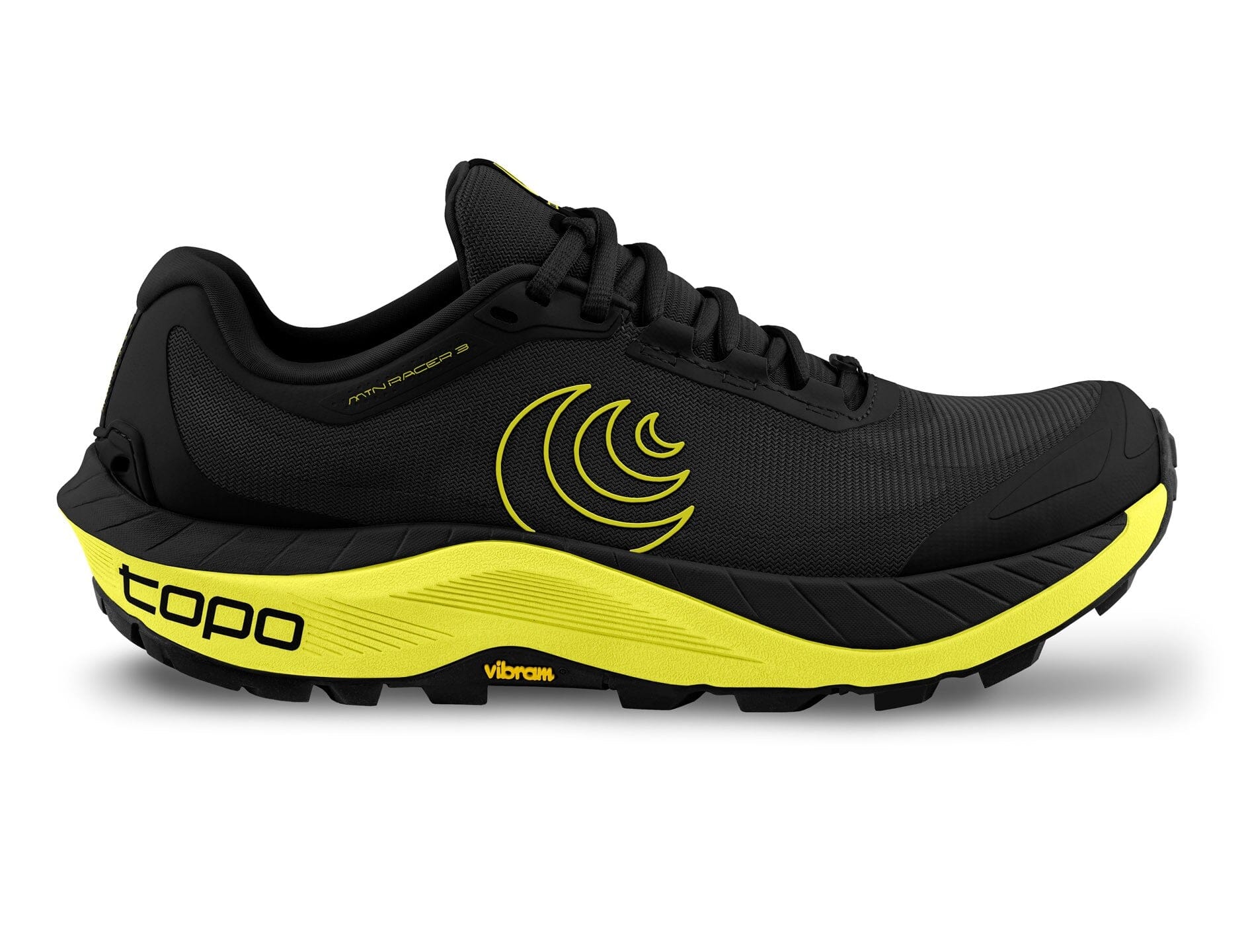 Topo Men's MTN Racer 3 Trail Running Shoes Black/Lime US 9 