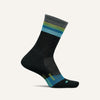Feetures Merino 10 Max Cushion Mini Crew Socks Luminous Black Small 