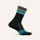 Feetures Merino 10 Max Cushion Mini Crew Socks Luminous Black Small 