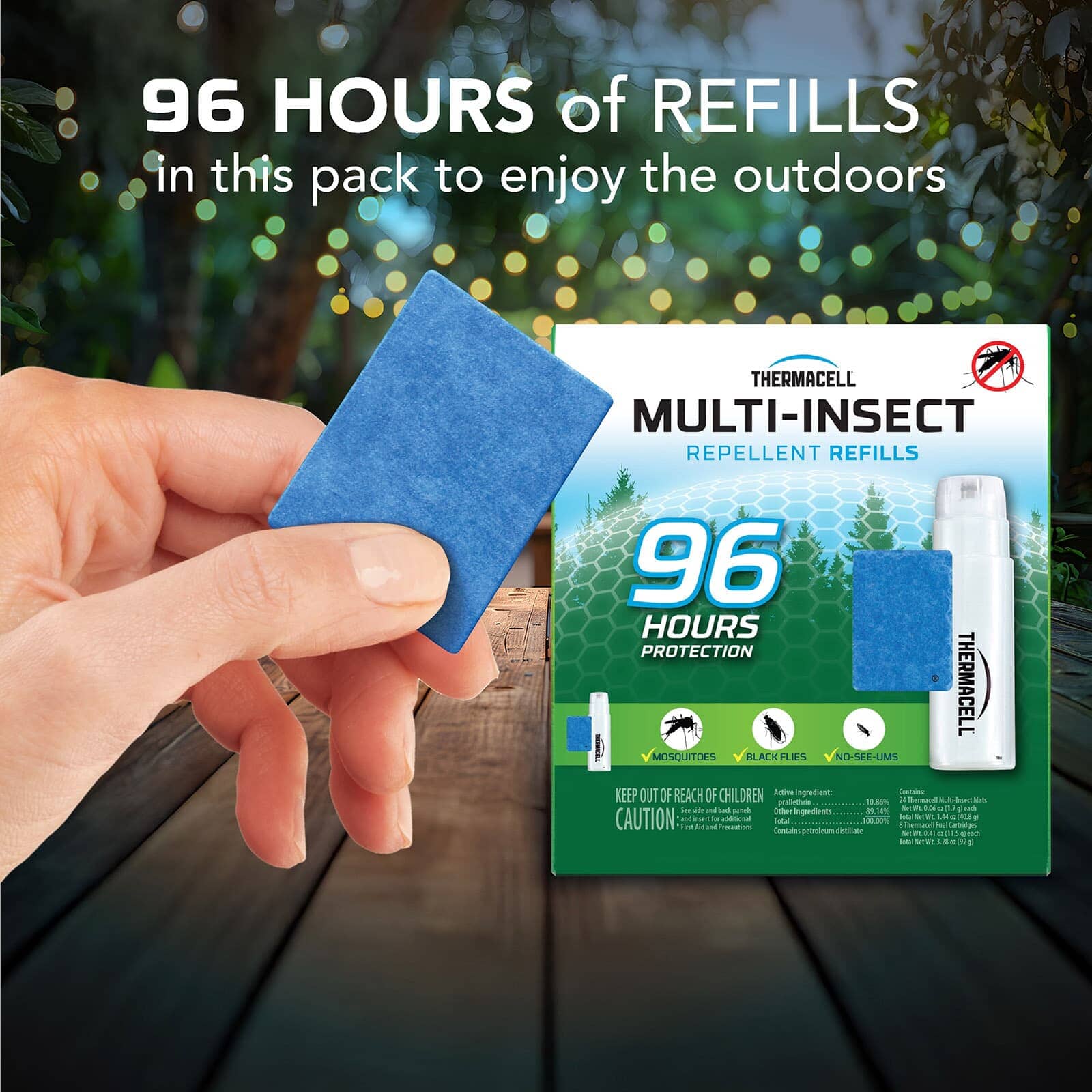 Thermacell Backpacker Mosquito Repeller + Refill 96 hours 