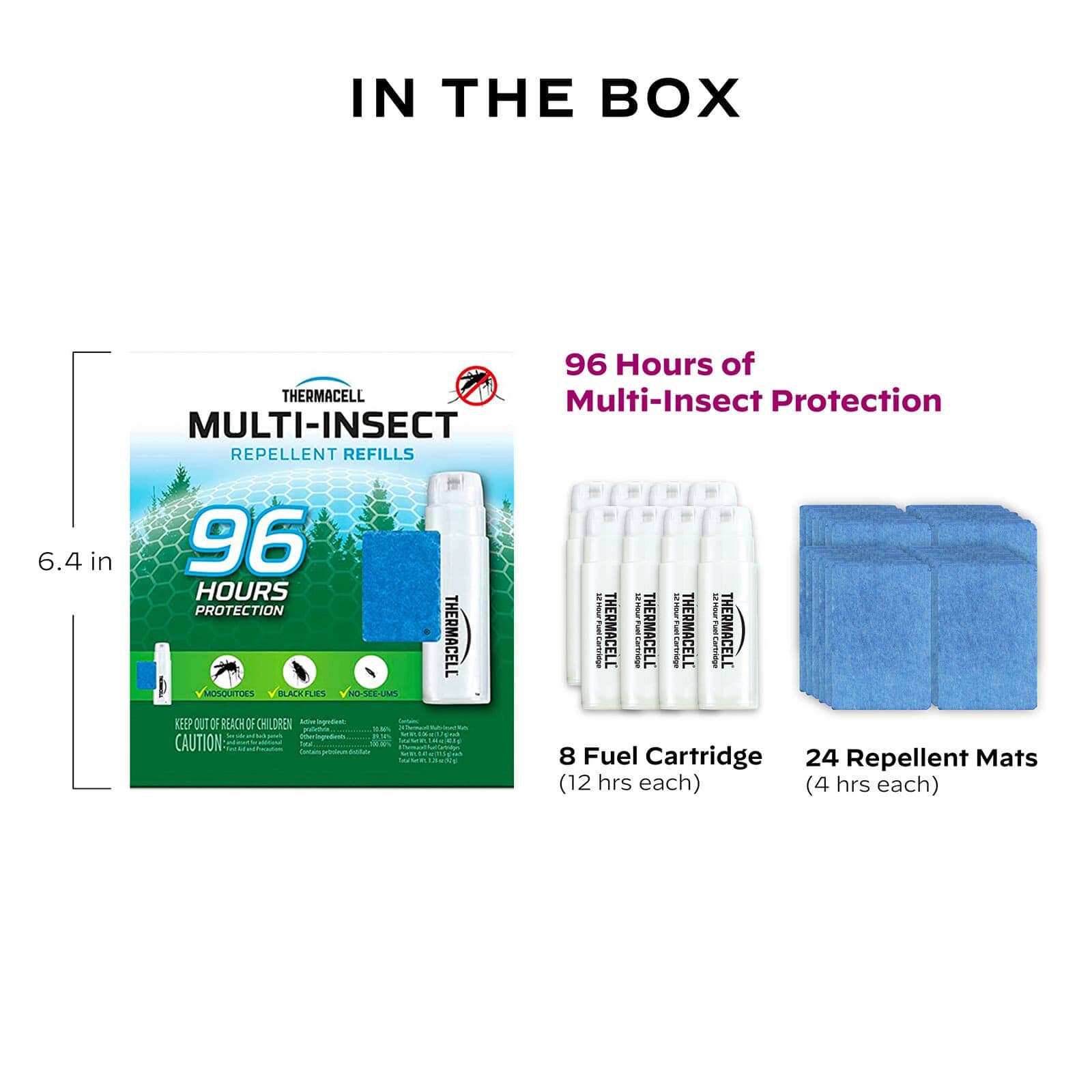 Thermacell Backpacker Mosquito Repeller + Refill 96 hours 
