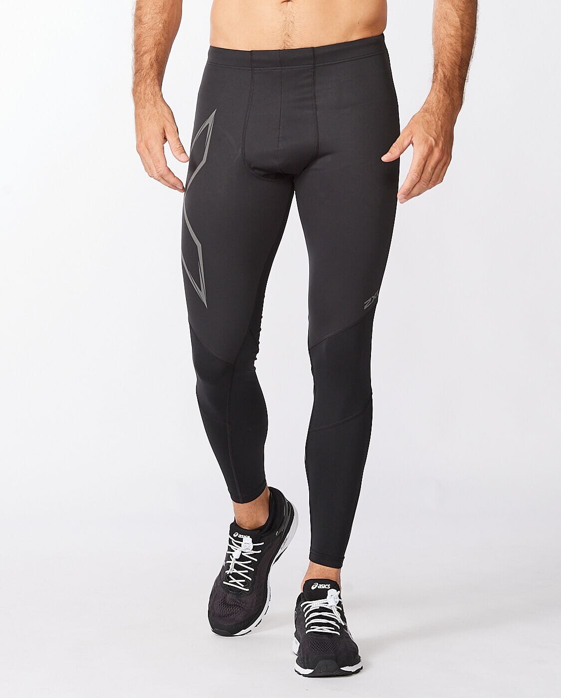 2XU Men's Ignition Shield Compression Tights MA6311B Black/Black Reflective S 