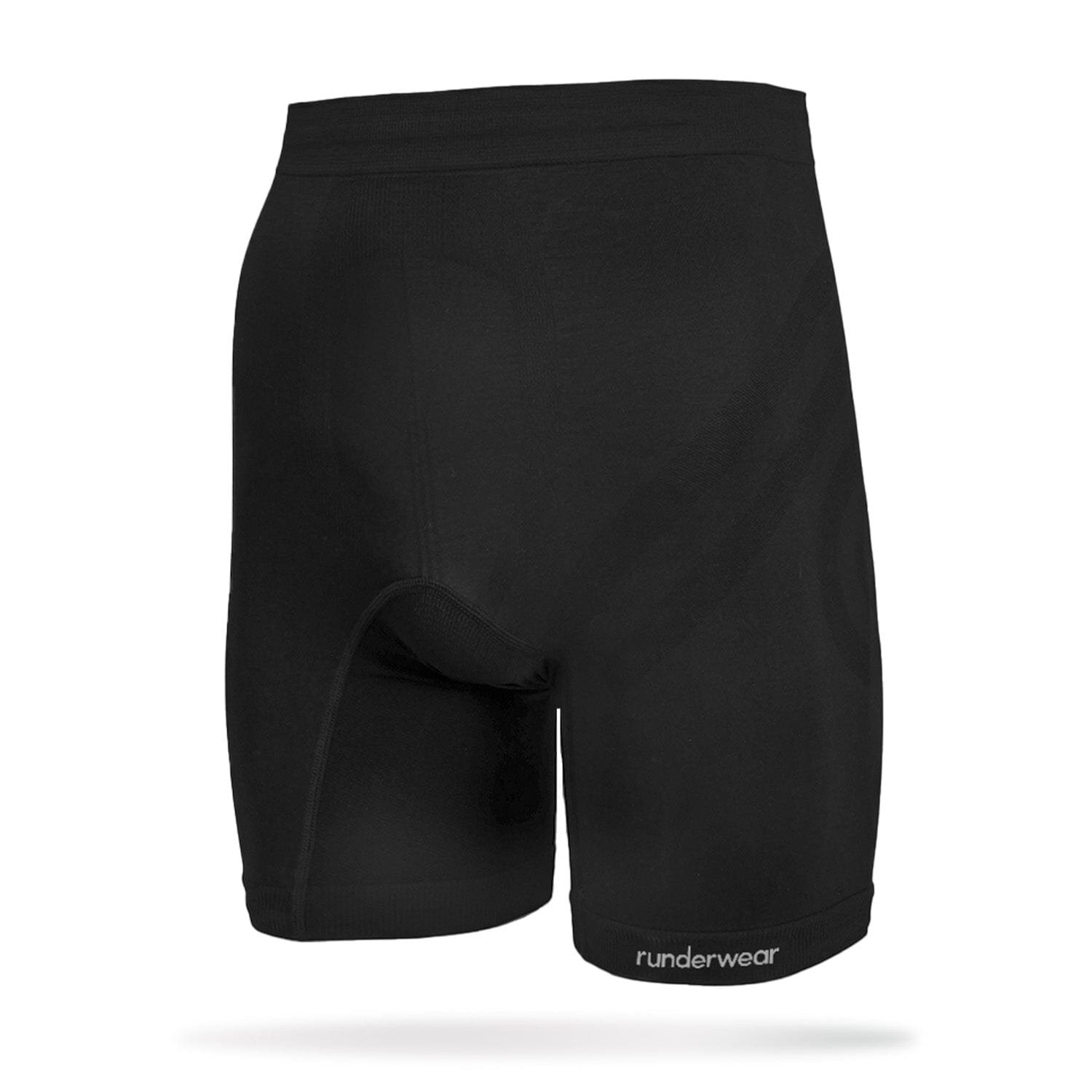 Runderwear Men's Running Long Boxer Black S 