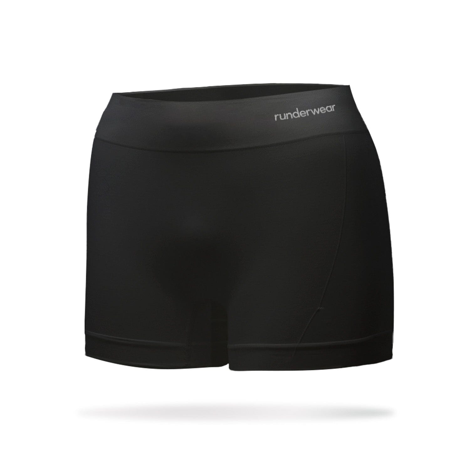 Runderwear Women's Running Boy Shorts Black XS 