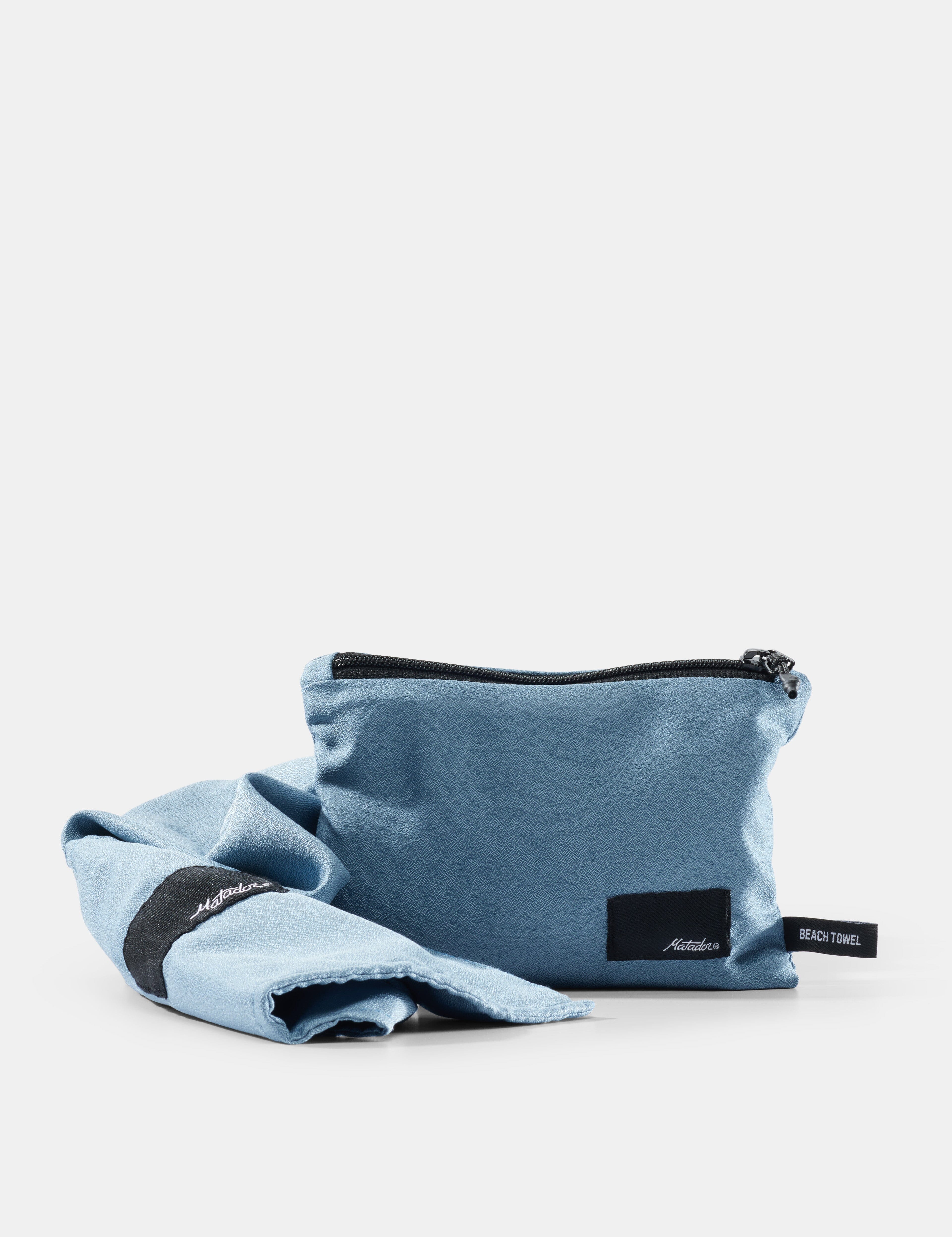 Matador NanoDry Packable Beach Towel – Slate Blue