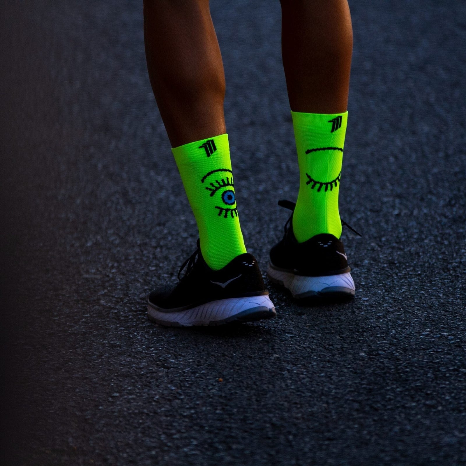 SPORCKS Eye Yellow - Running Socks Yellow XS 35-37 