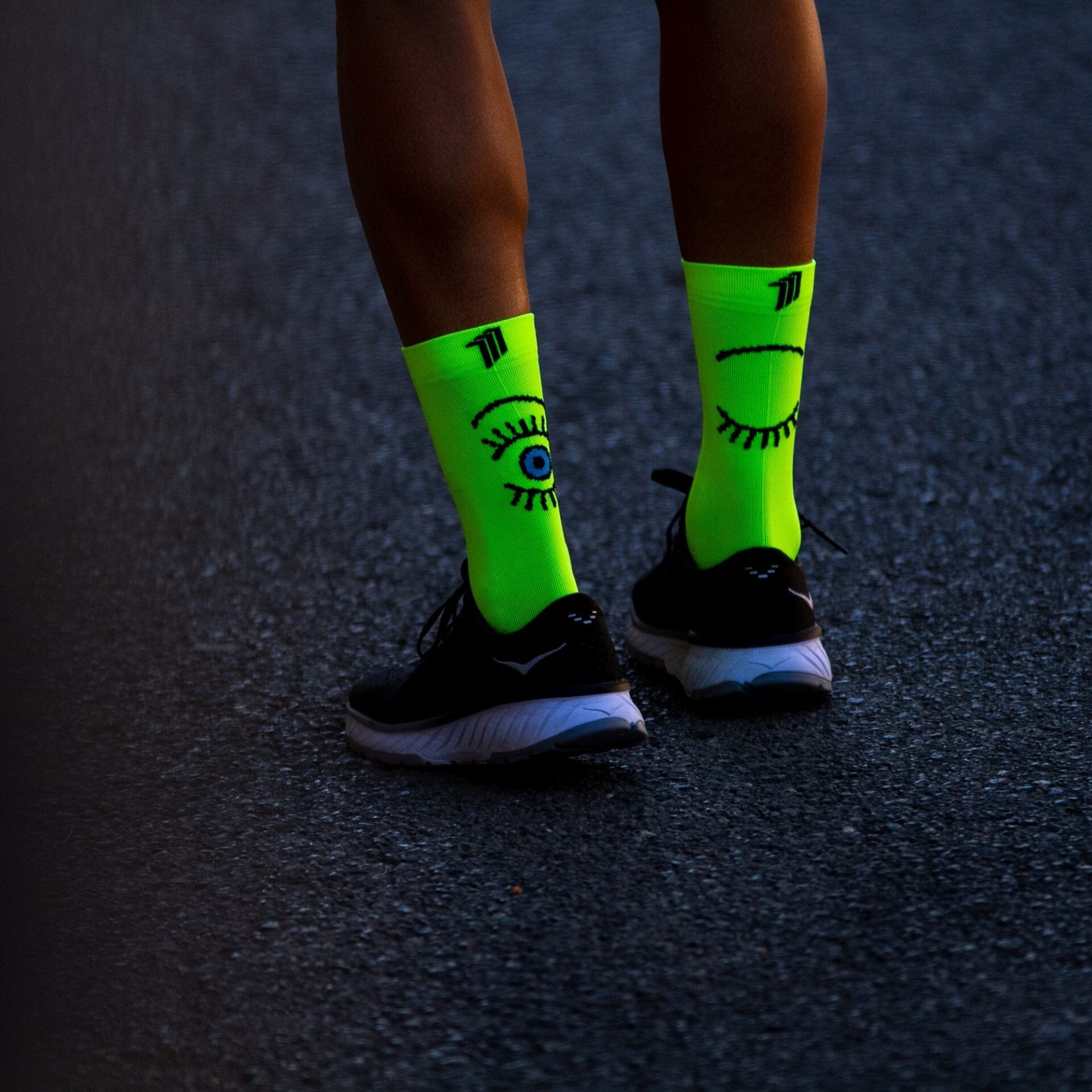 SPORCKS Eye Yellow - Running Socks Yellow XS 35-37 