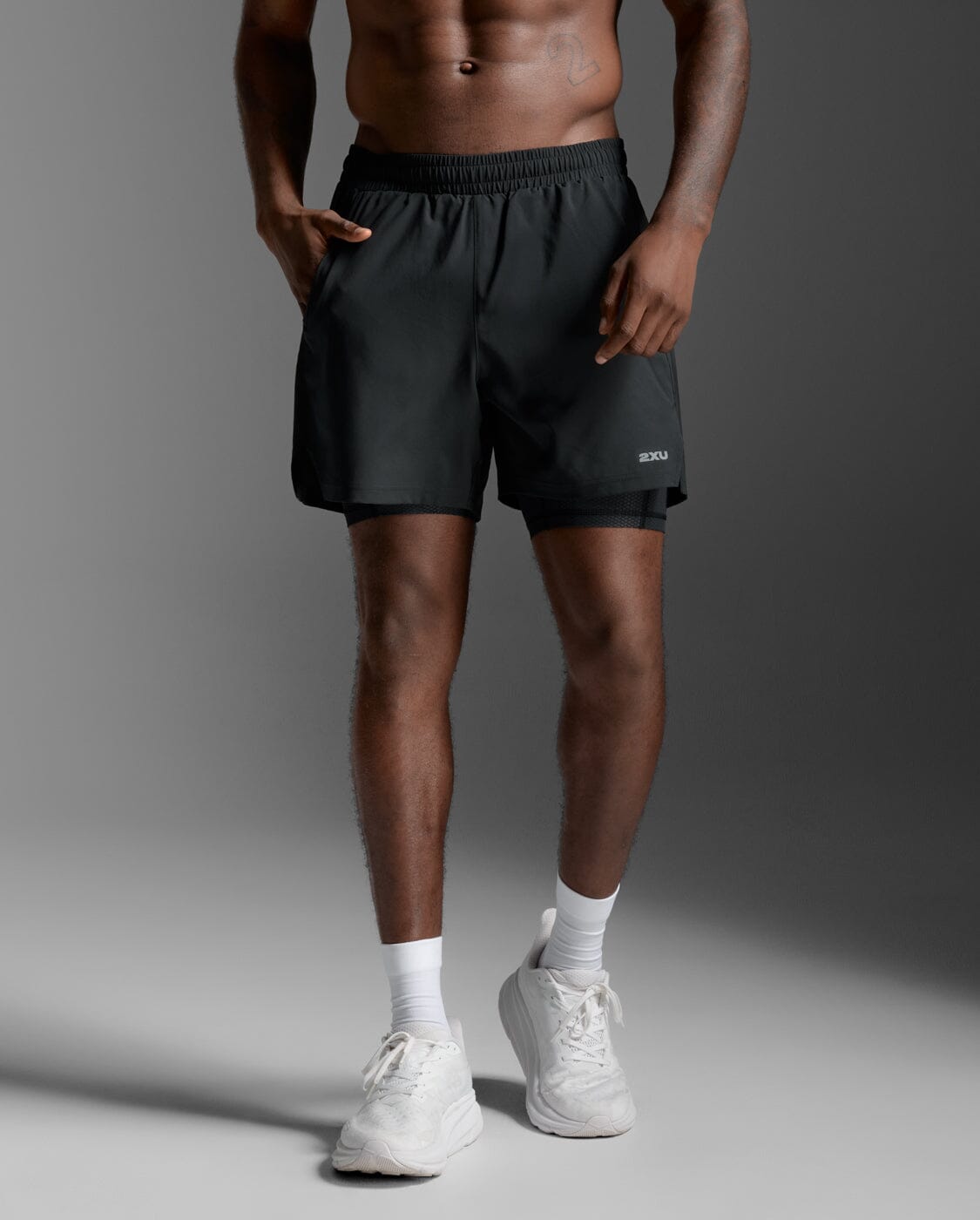 2XU Men's Aero 2-In-1 5" Shorts MR7351B 