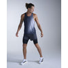 2XU Men's Light Speed React Singlet MR7375A Moonstone Mist/Black Reflect XS 