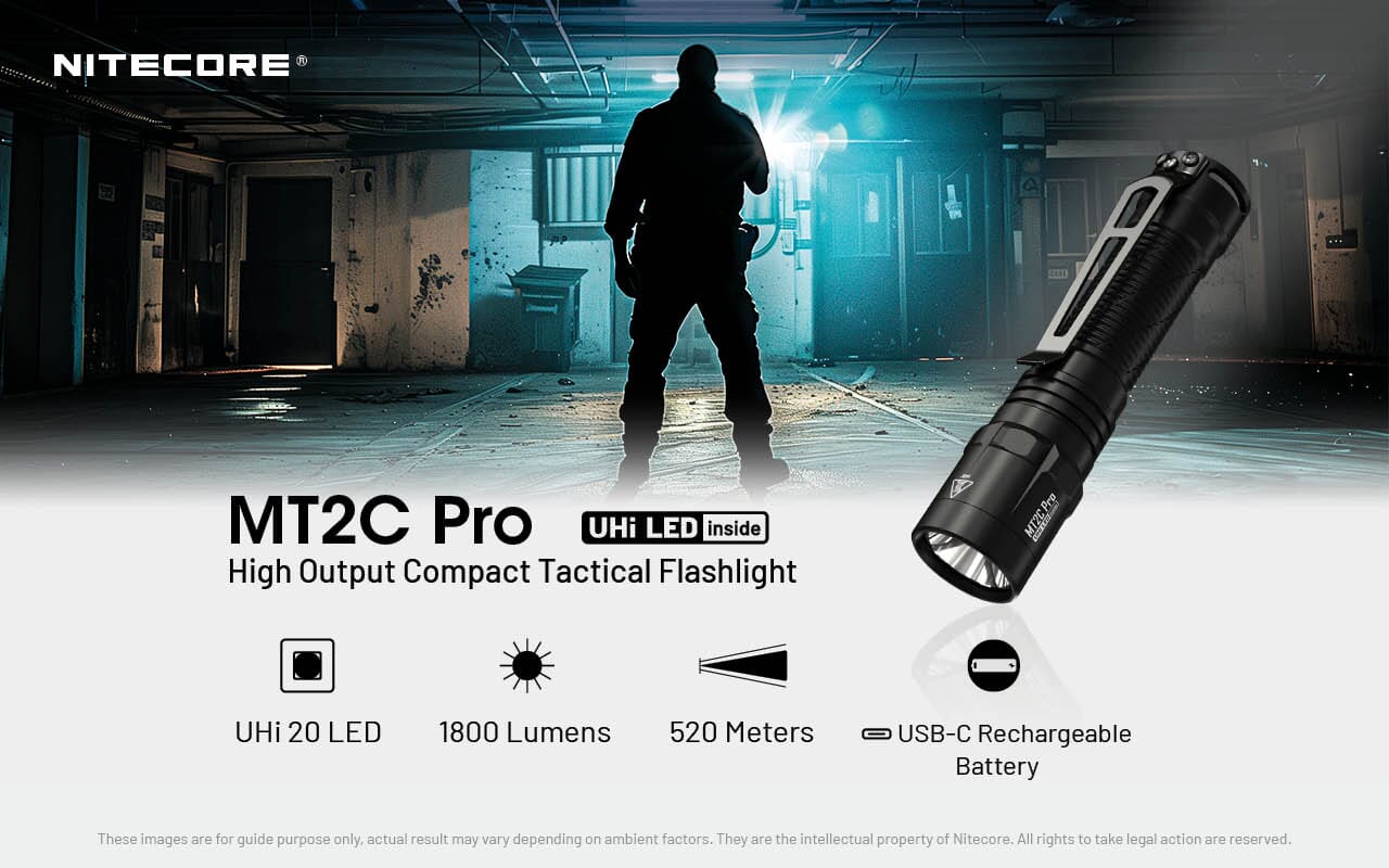 Nitecore MT2C Pro 1800 Lumen Rechargeable EDC Flashlight 