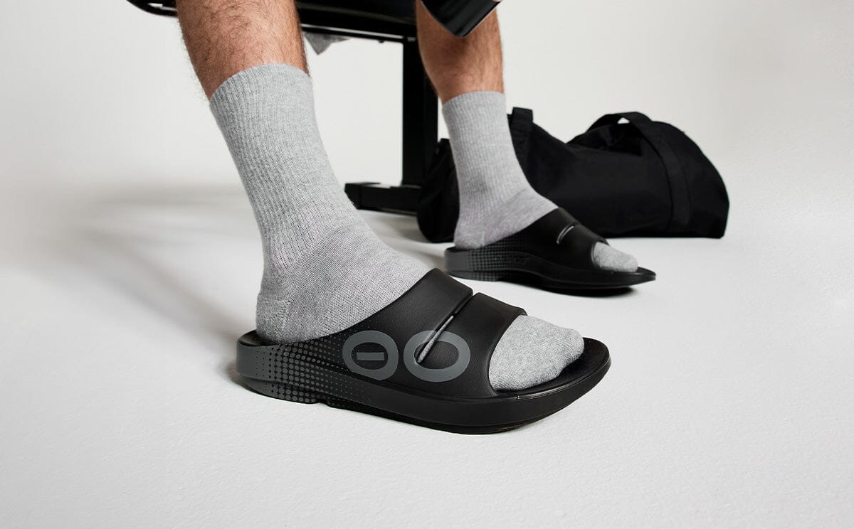 Men's OOahh Sport Slide Sandal - Black Matrix 