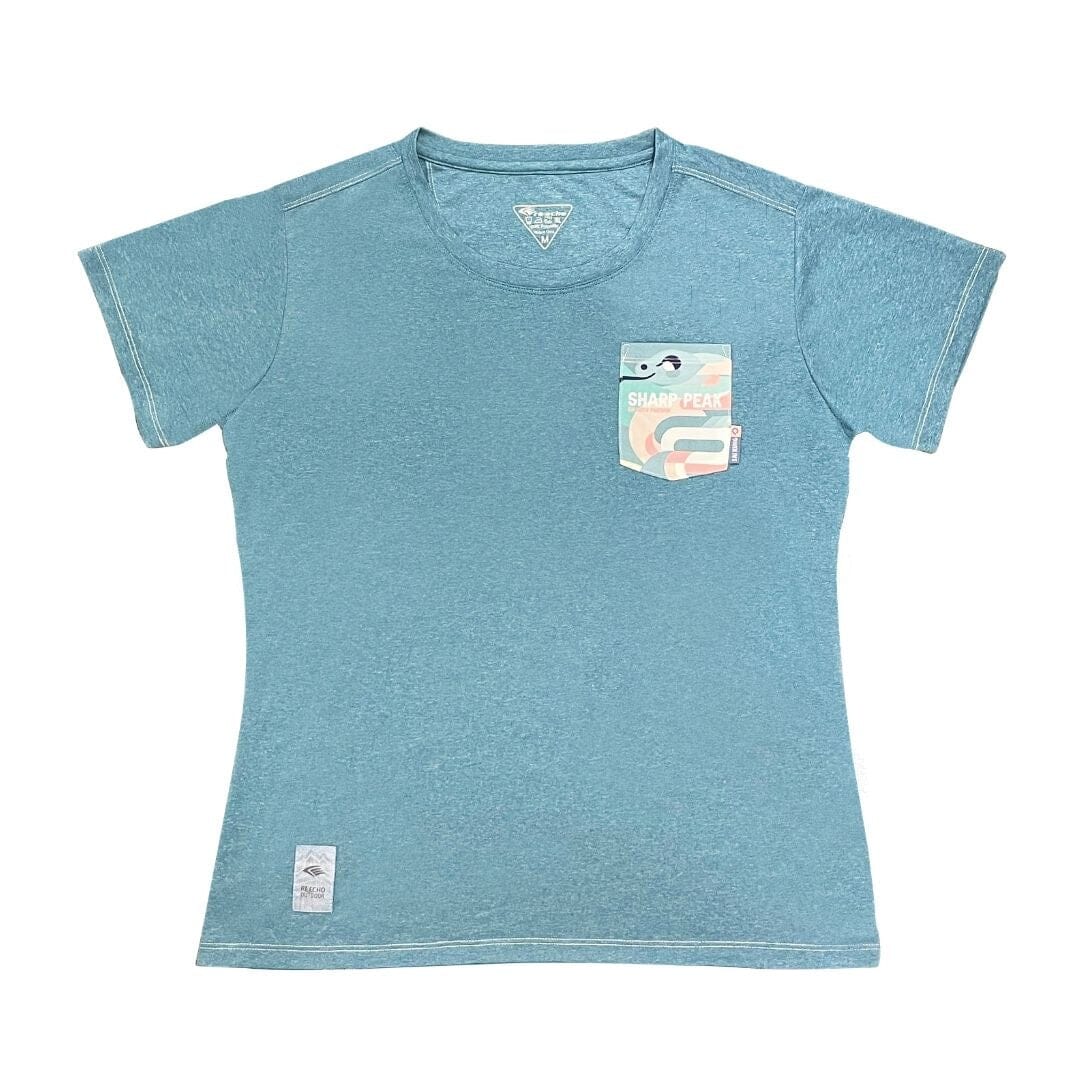 Reecho Women's Passion Tee Blue Stone/Sharp Peak S 