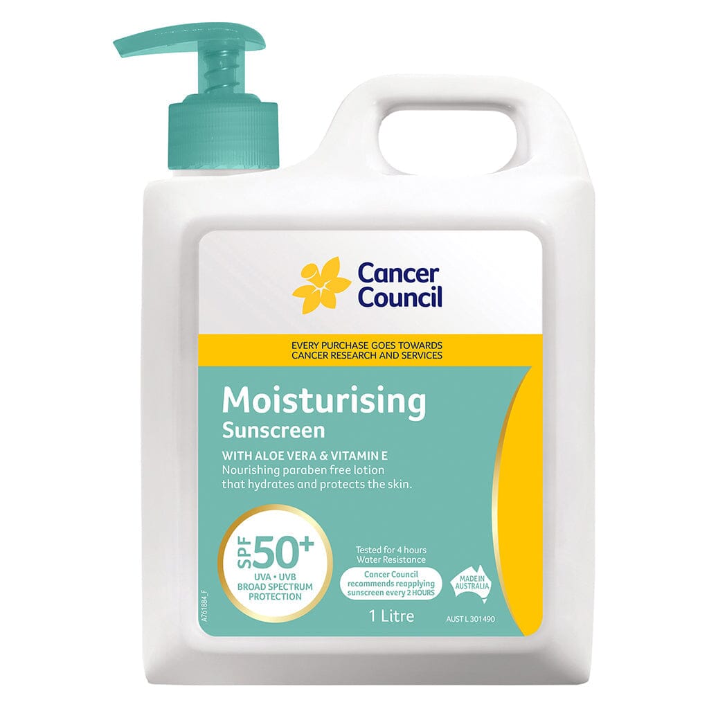 Cancer Council Moisturising Sunscreen SPF50+ PUMP 1L 