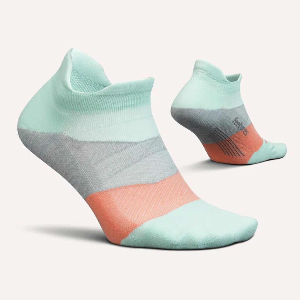 Feetures Elite Max 氣墊隱形標籤襪子 - 移到一邊薄荷