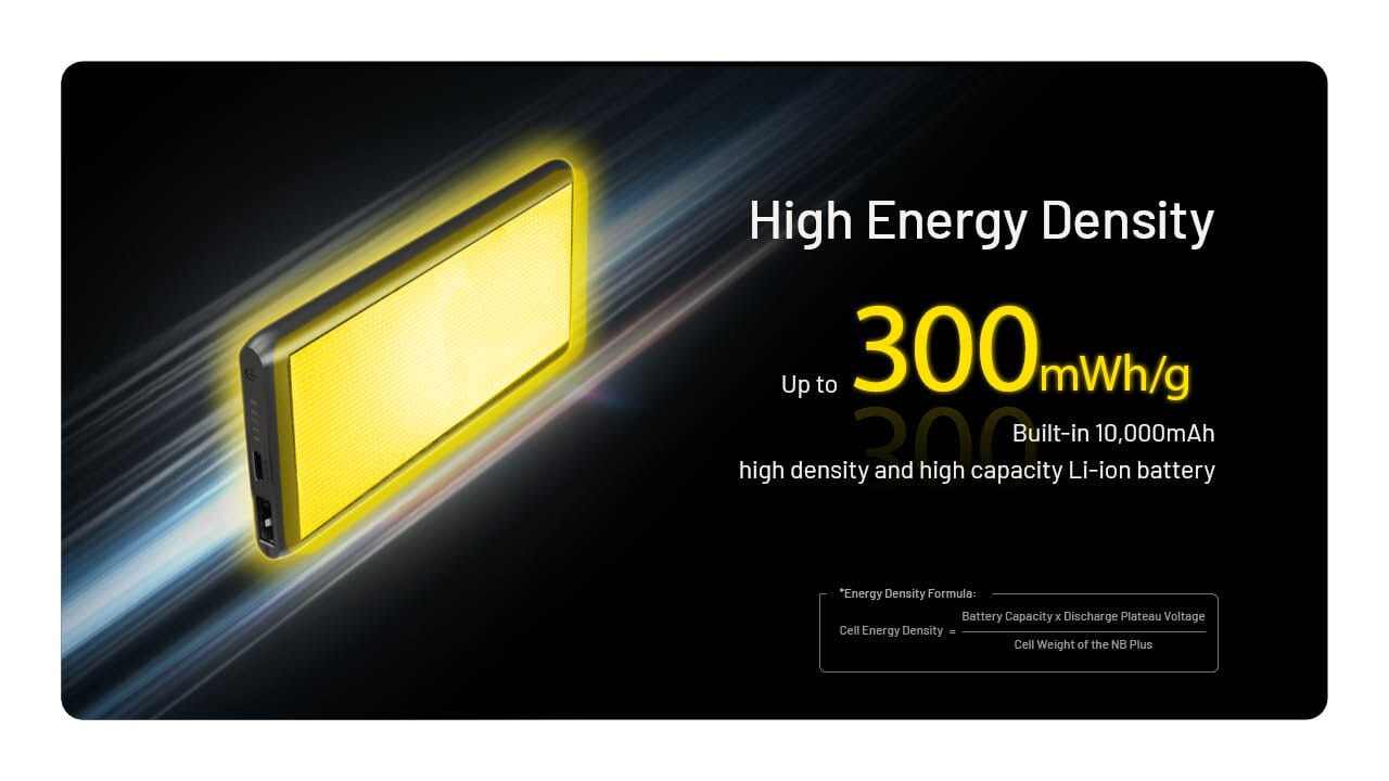 Nitecore NB Plus 10,000mAh Lightweight Power Bank 