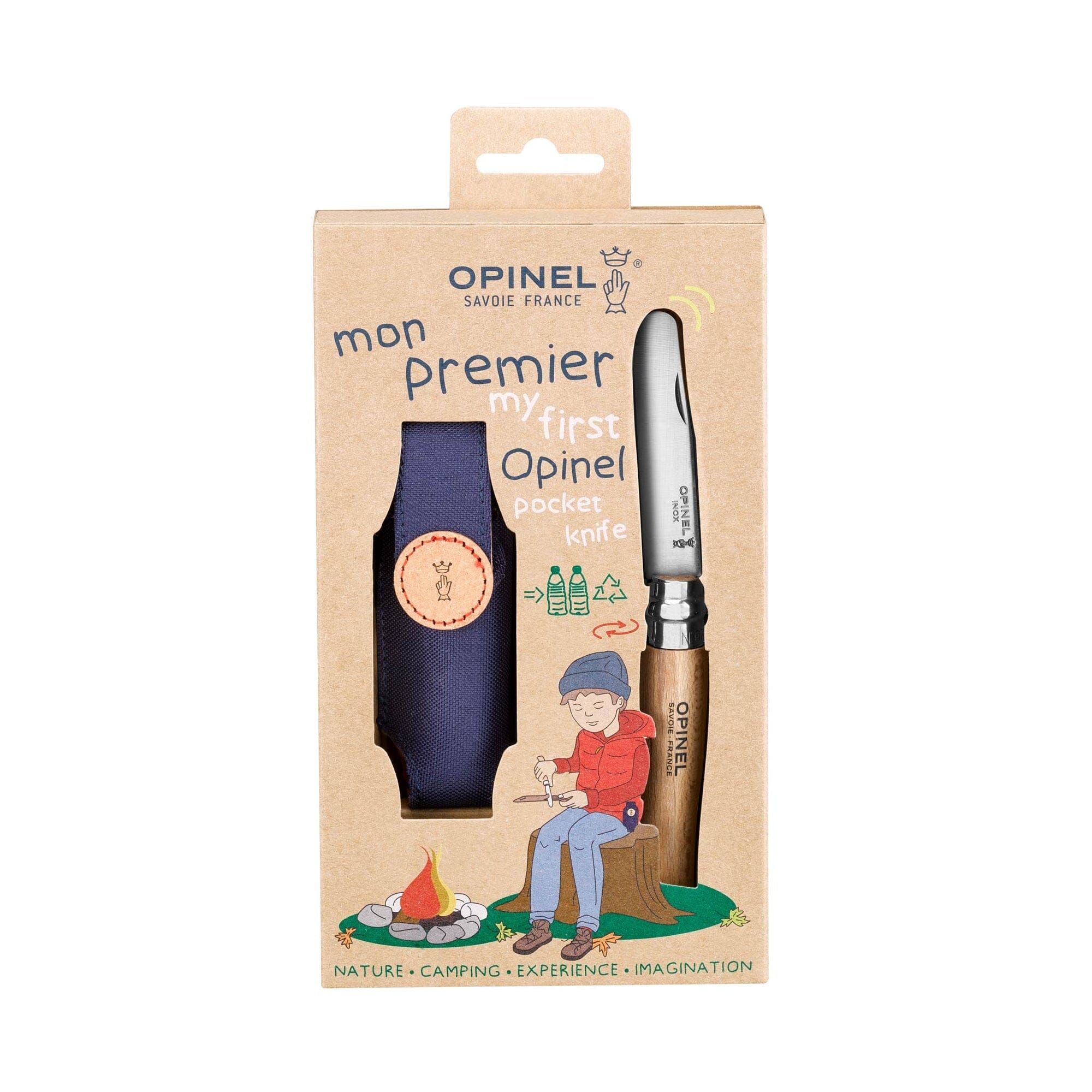 Opinel Children's Pocket Knife Set My First Opinel & Belt Holster 
