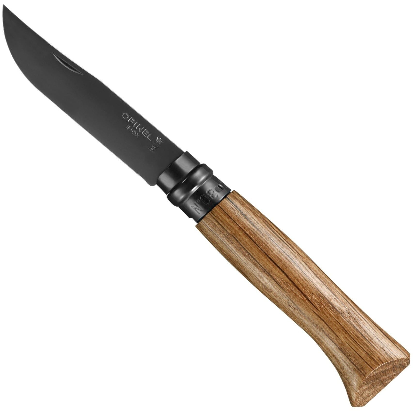 Opinel No.08 Black Oak Folding Knife 