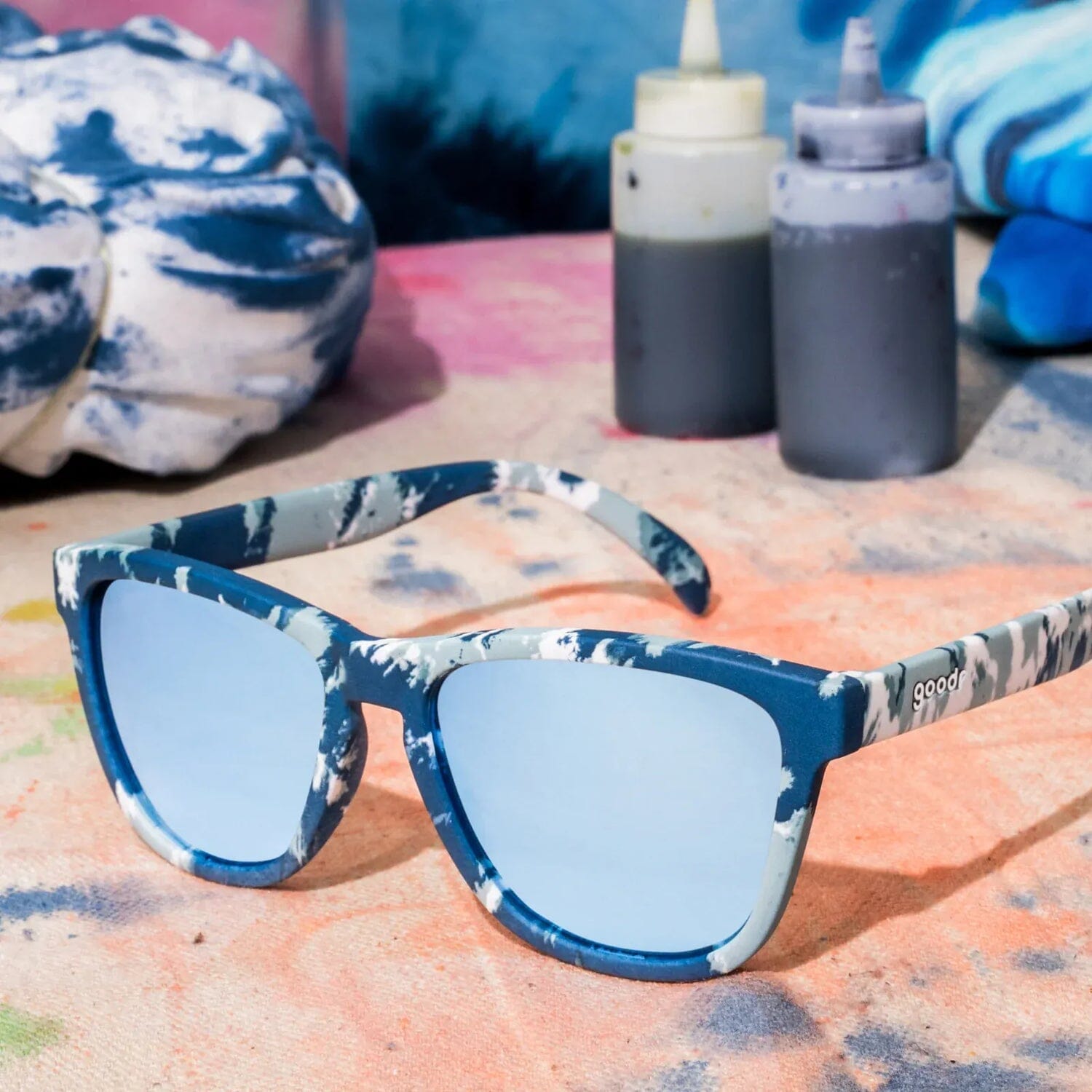 goodr OG - Sports Sunglasses - Acid Washed Aficionado 