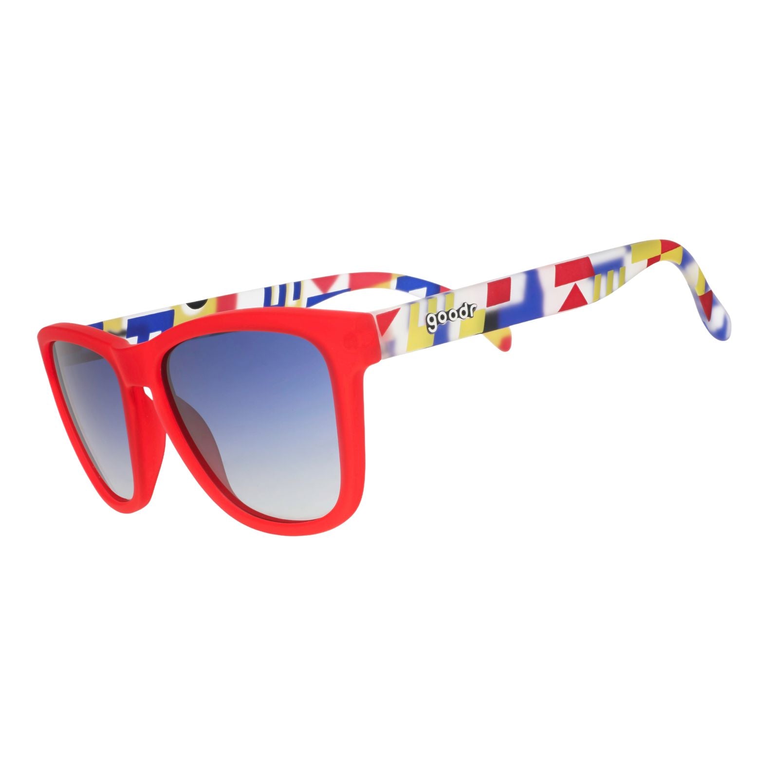 goodr OG - Sports Sunglasses - Fluent In Flags Default One Size 