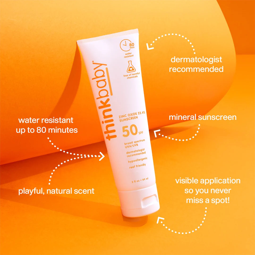 Thinkbaby Safe Sunscreen SPF 50+ 3oz 