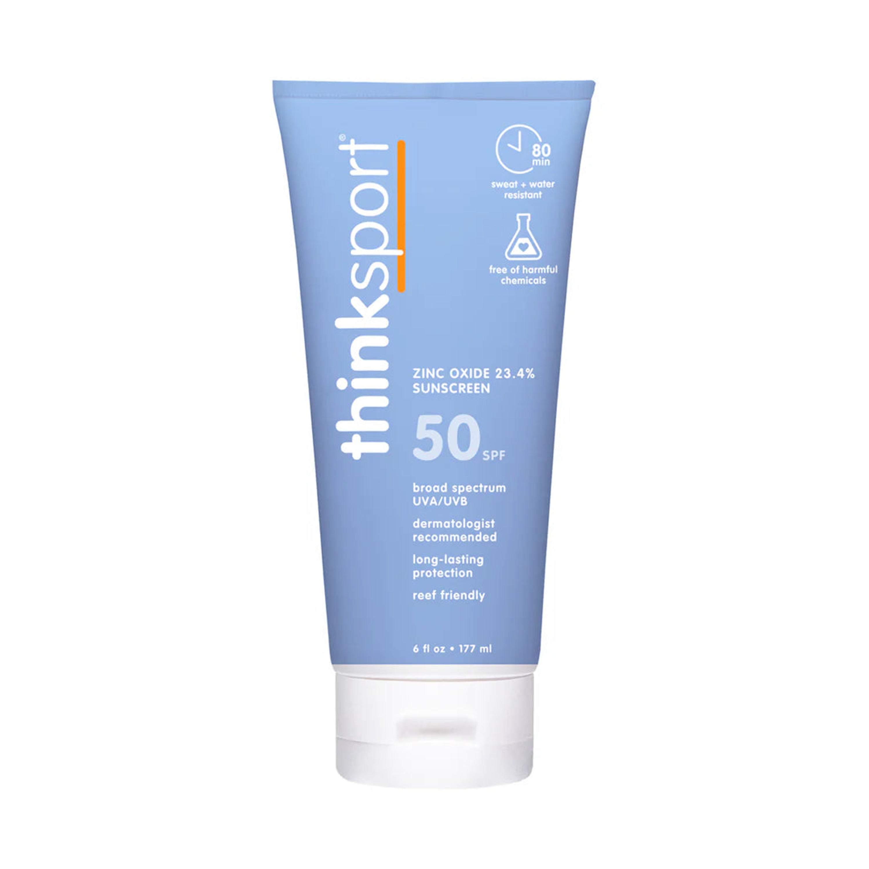 Thinksport Safe Sunscreen SPF 50+ 6Oz 