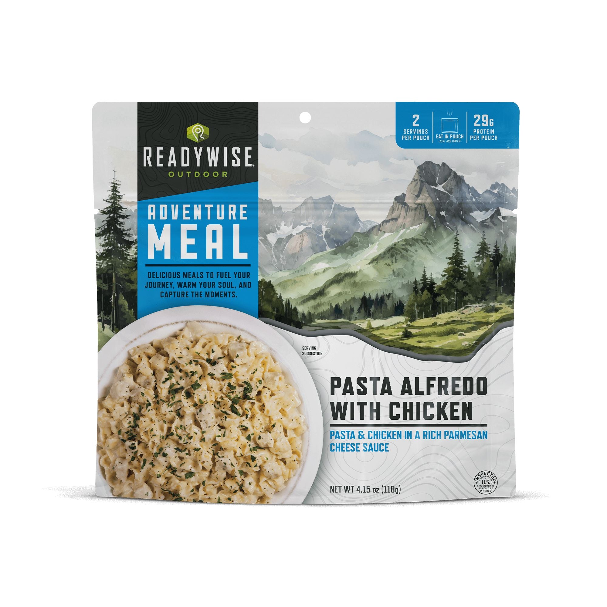 Readywise Pasta Alfredo with Chicken Casual Camper 