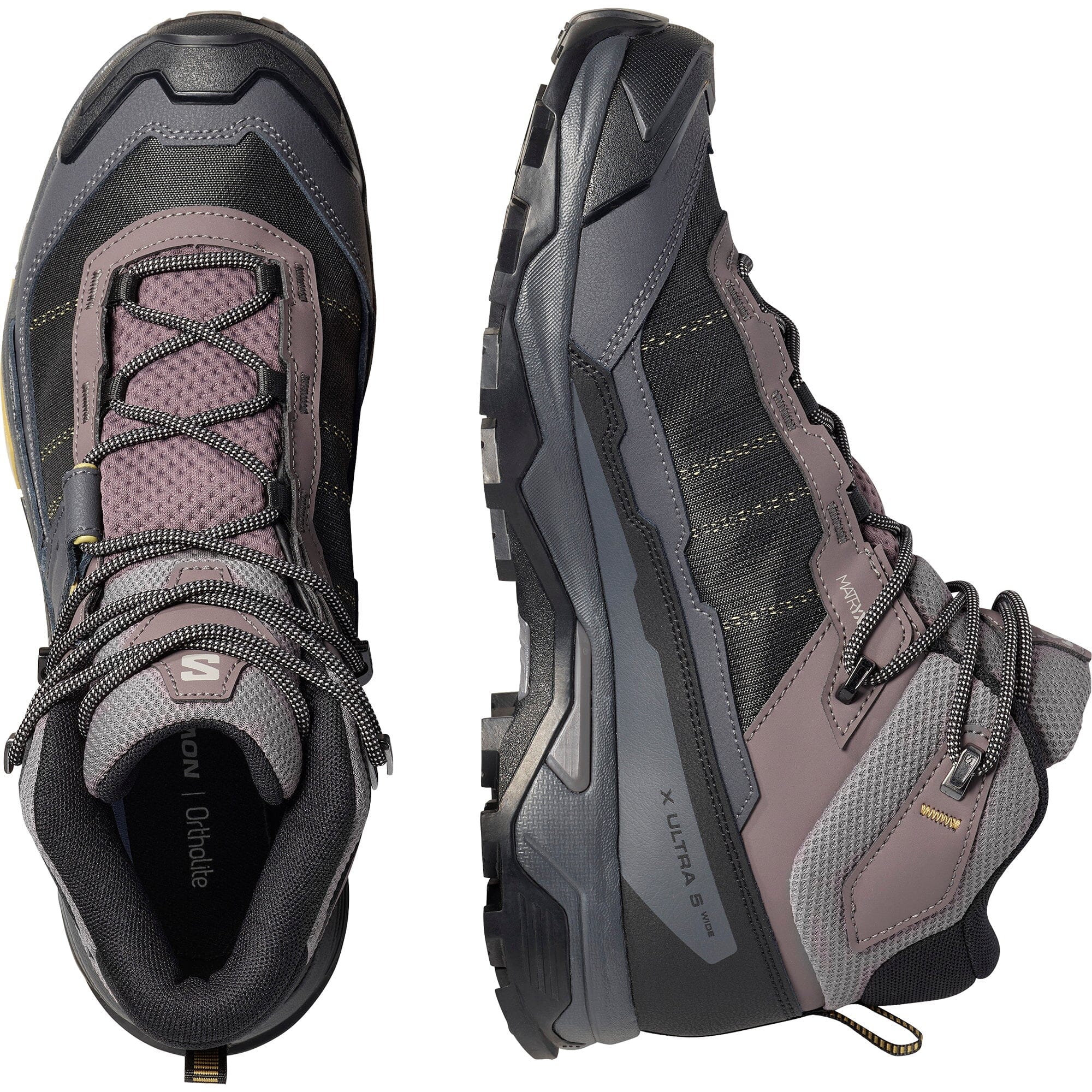 Salomon X Ultra 5 Mid Wide GTX Men's Hiking Shoes 