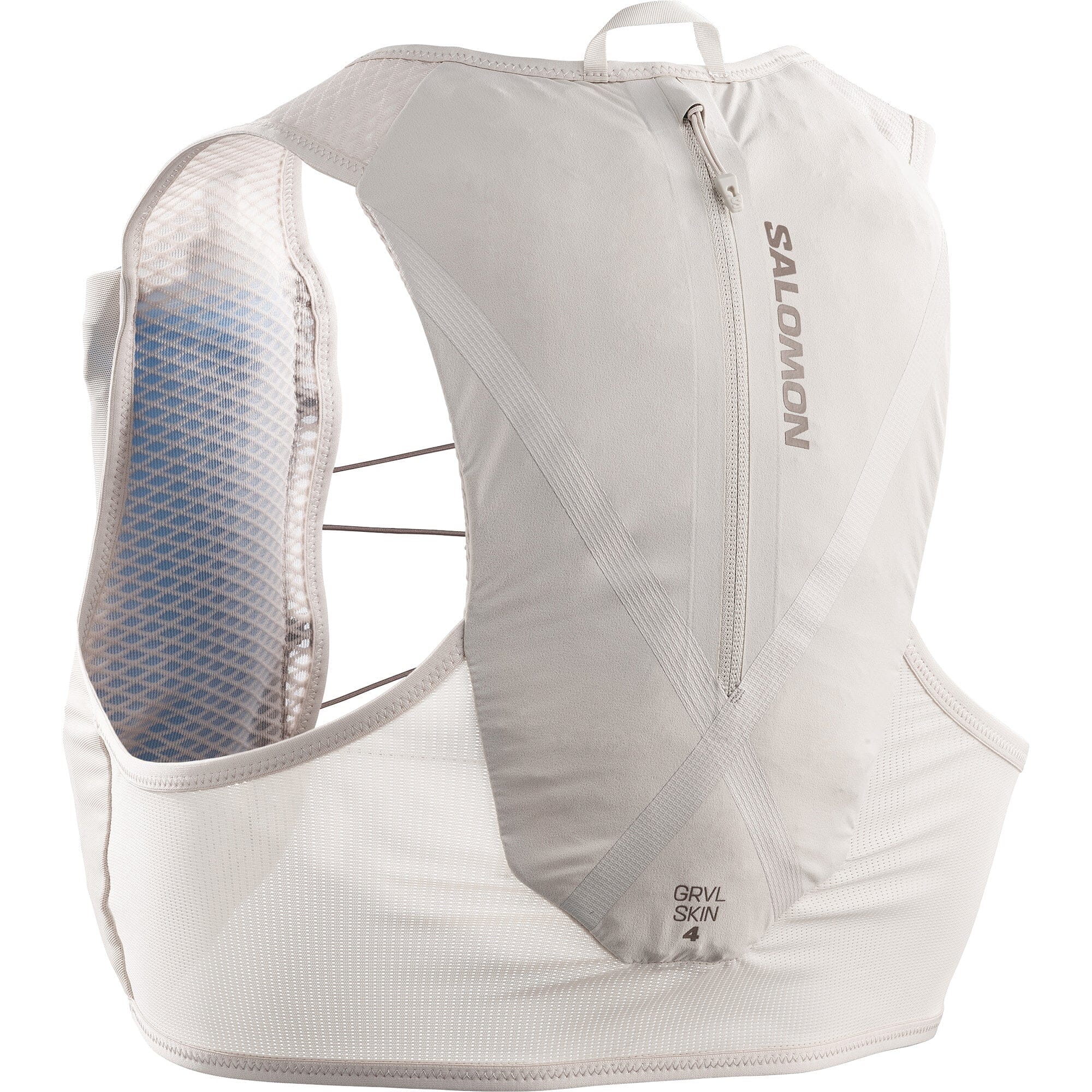 Salomon Gravel Skin 4 Unisex Running Vest Silver Cloud/Iron XS 