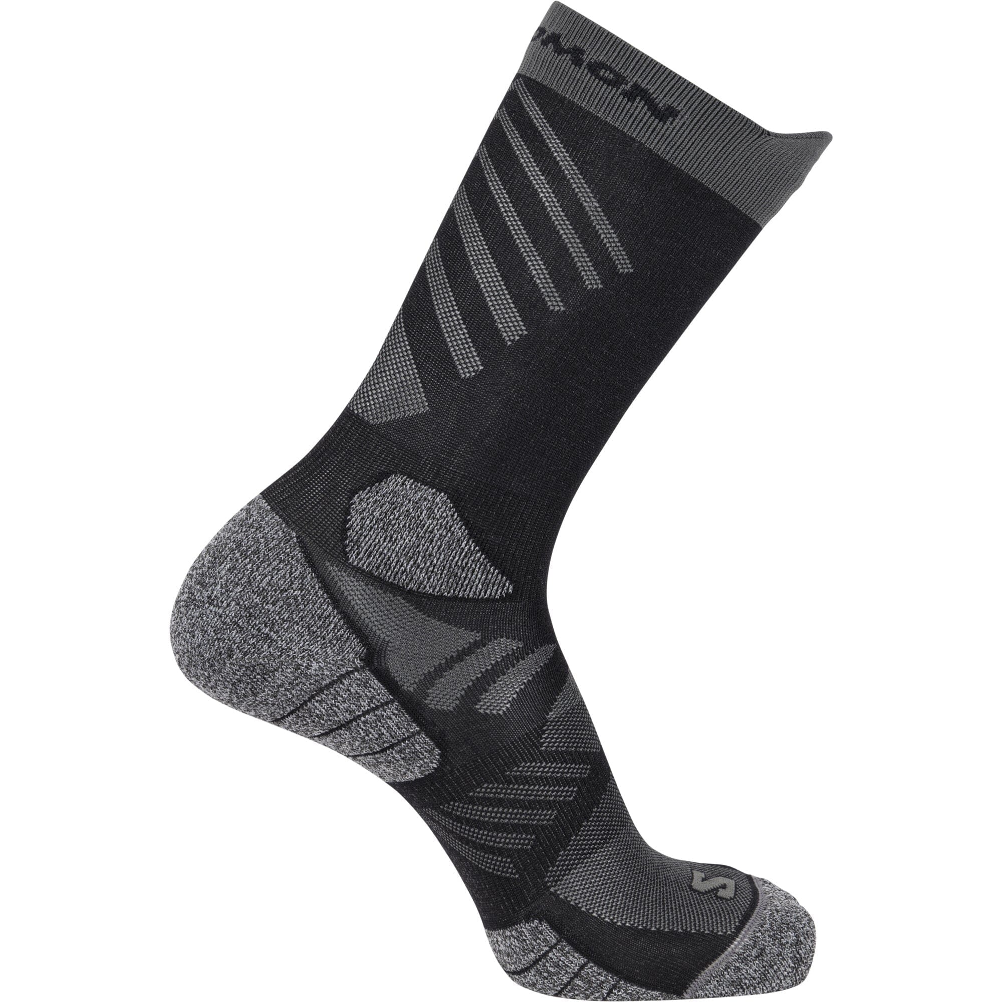 Salomon Aero Crew Unisex Socks Black/Castelrock S (EU 36-38) 
