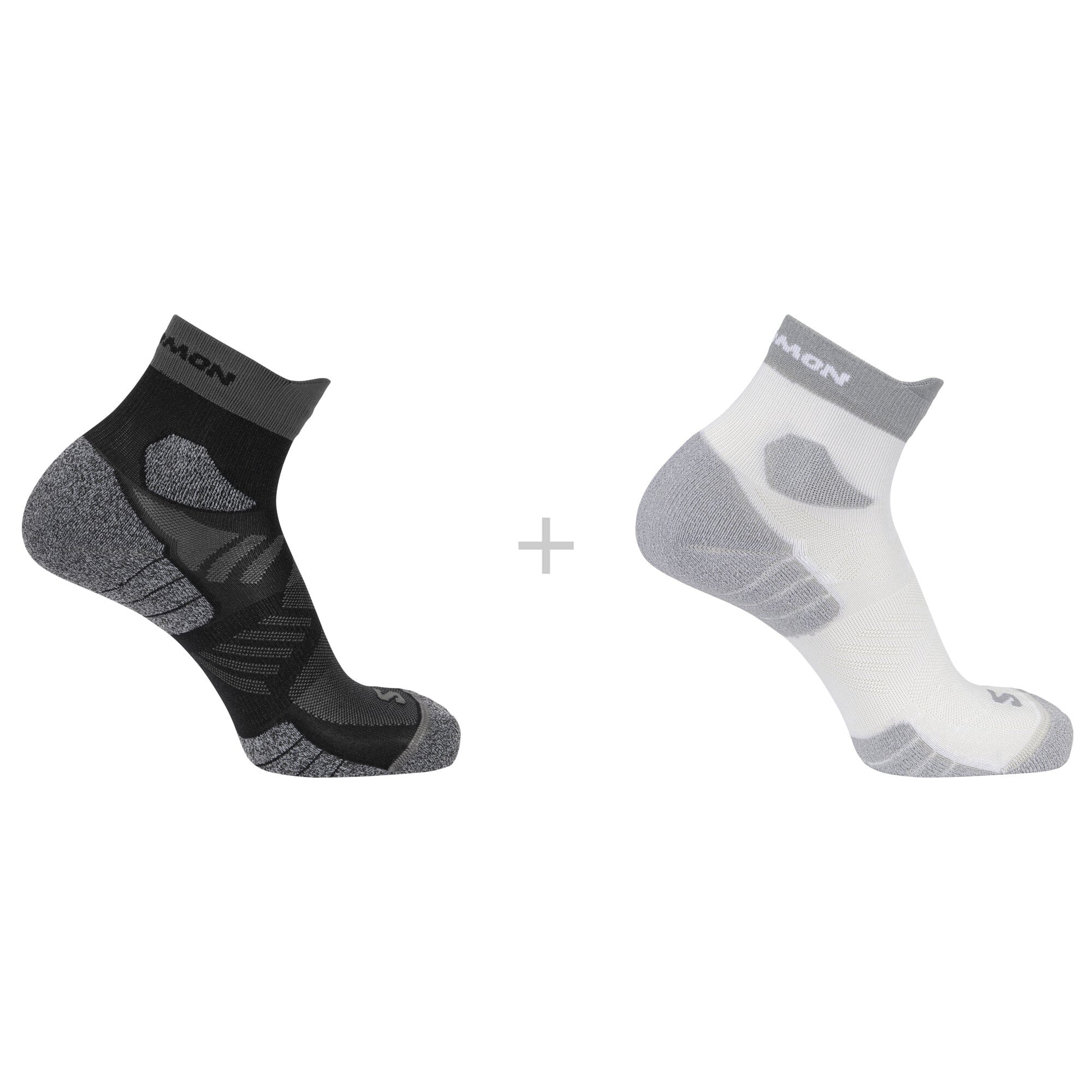 Salomon Aero Ankle Unisex Socks-2 Pack White/Black S (EU 36-38) 