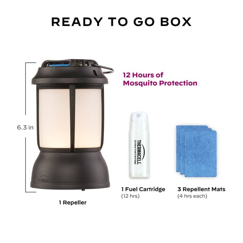 Thermacell Patio Shield Mosquito Repeller Lantern 