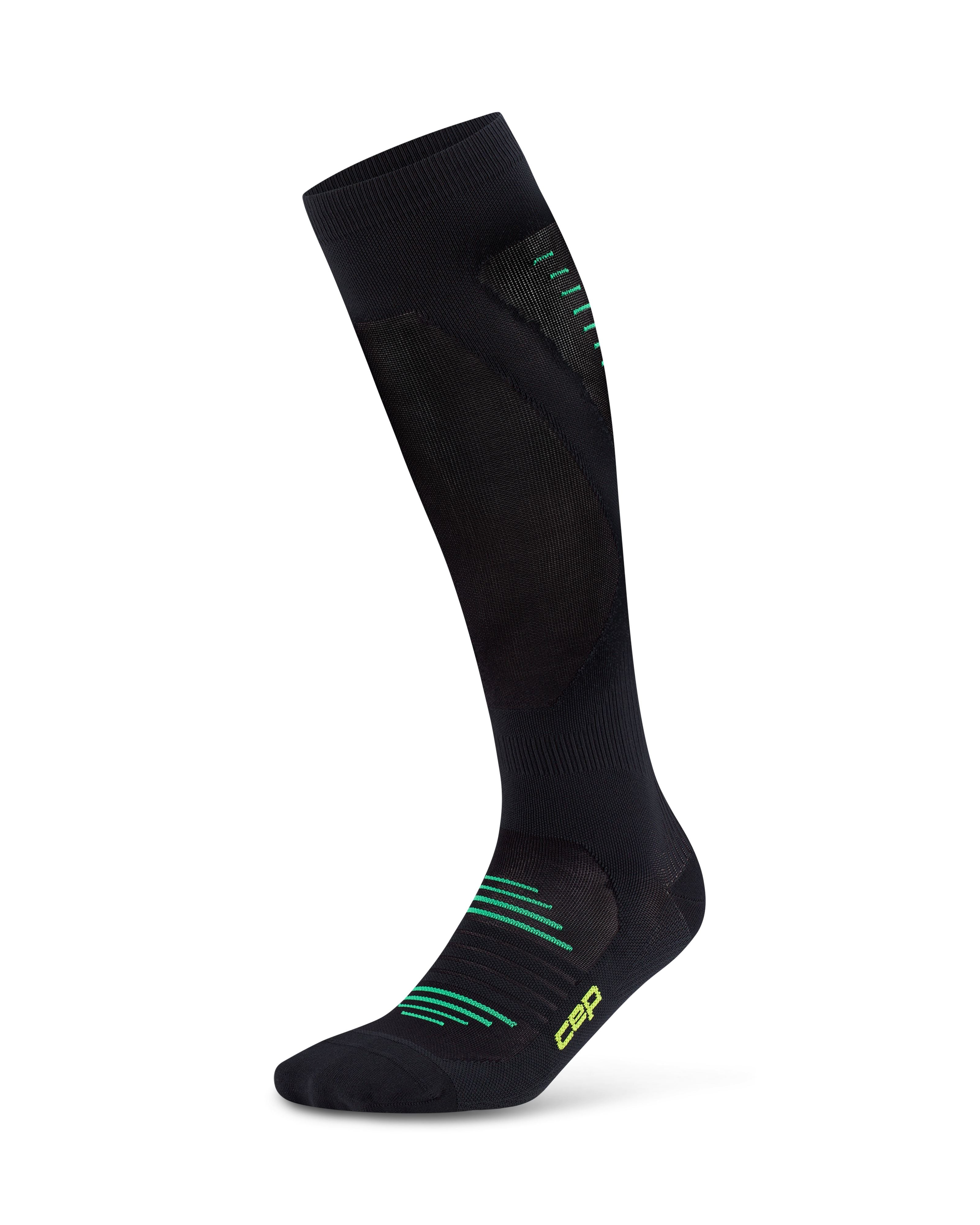 CEP Pro Run Ultralight Tall Compression Socks, Men – Black