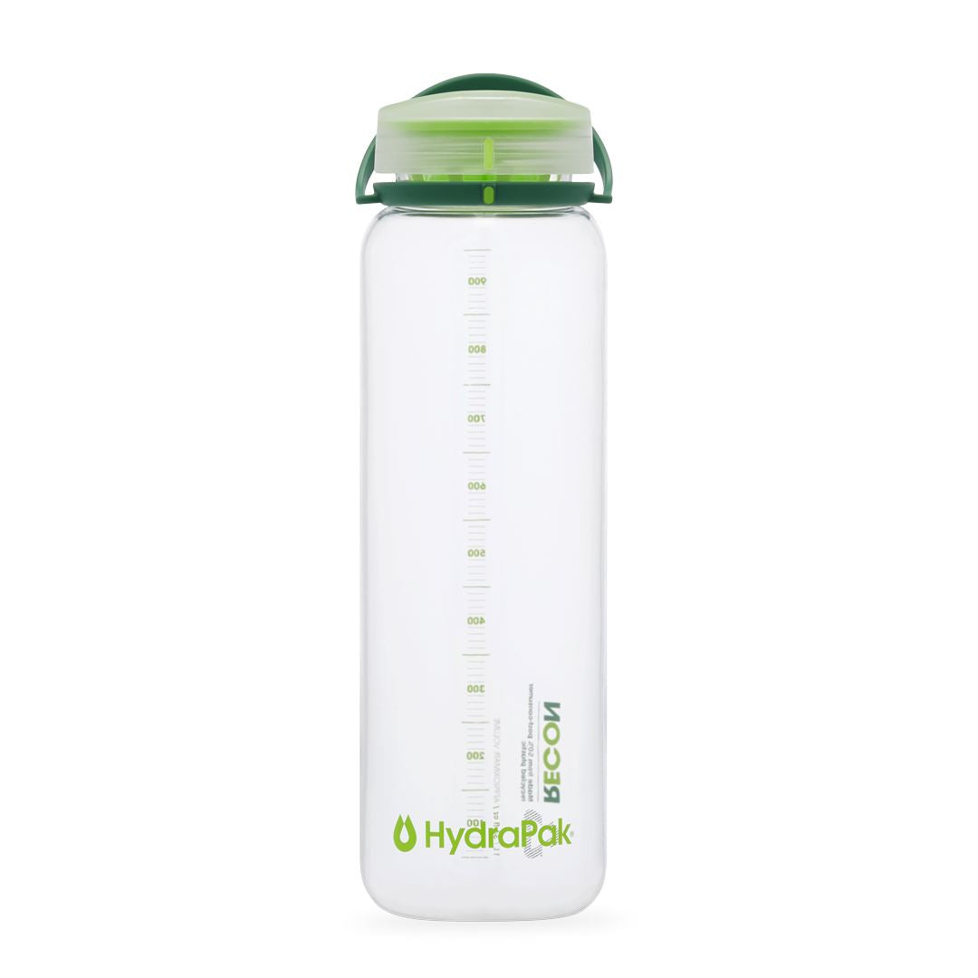 HydraPak 32 oz/1L RECON™ Clear/Evergreen & Lime 