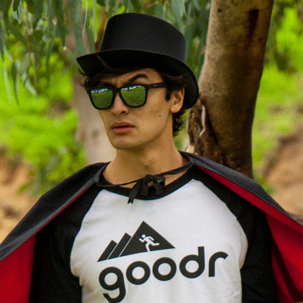 goodr OG - Sports Sunglasses - Ron's Smoke & Mirrors 