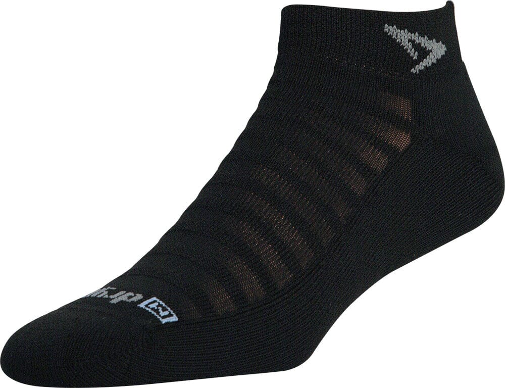 Drymax Running Lite-Mesh Mini Crew Socks Black S 