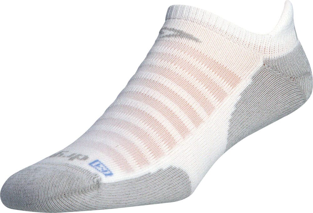 Drymax Running Lite-Mesh No Show Tab Socks White/Gray S 