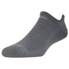 Drymax Running Lite-Mesh No Show Tab Socks Dark Gray w/Light Gray Logo S 